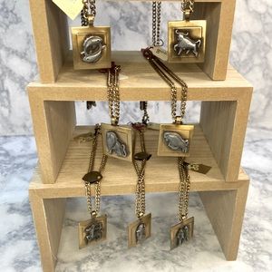 Vintage 70’s zodiac pendant necklaces NOS